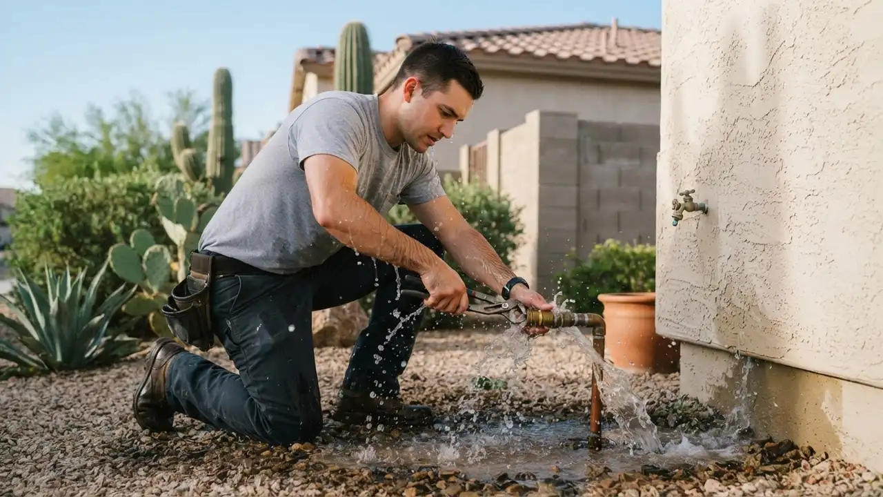 What to Do When a Water Pipe Bursts in Your Phoenix Home: burst pipe water leak