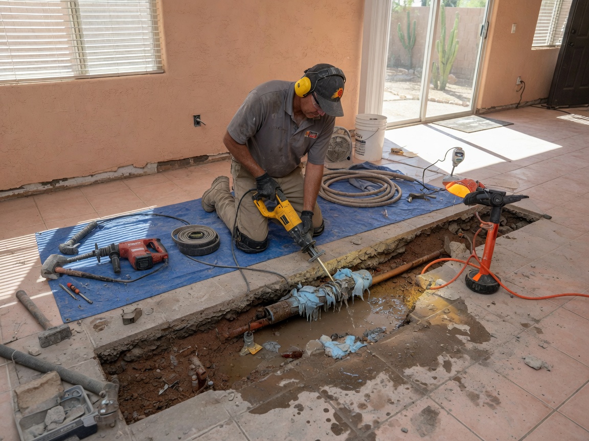 Slab Leak Repair in Phoenix